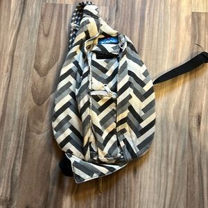 KAVU Rope Sling Bag Black White Gray Crossbody